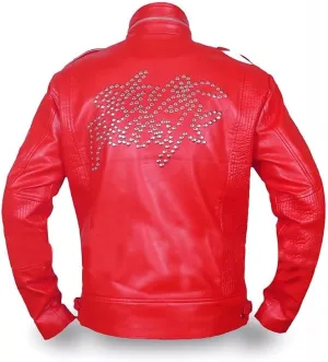 Electroma Daft-punk Jacket- Black Faux Leather Punk Biker Jacket For Men's