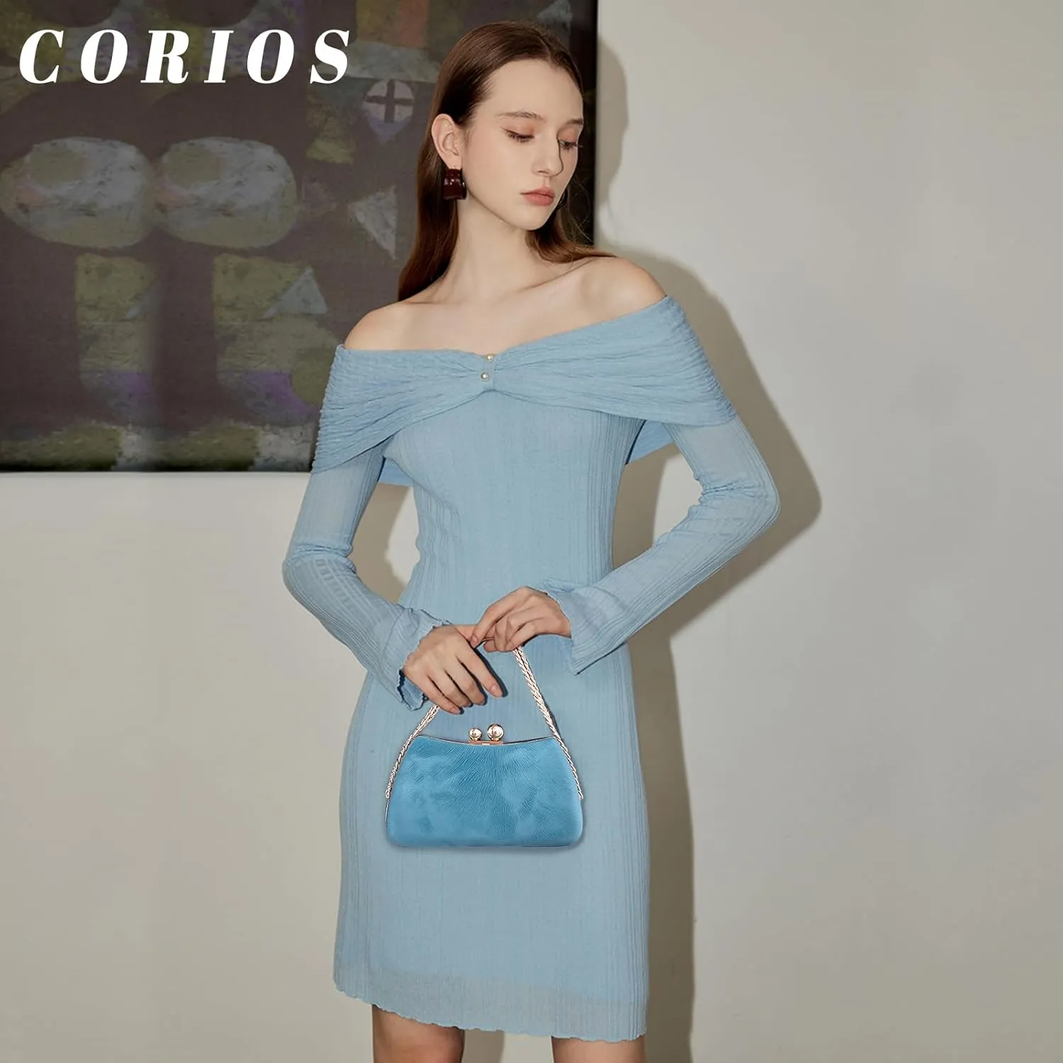 Evening Marble Clutch Bridal Wedding Elegant Handbag Unique Crossbody Shoulder Bag