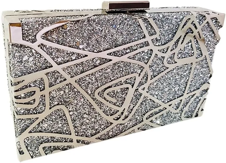 Fashion Geometry Rose Evening Bag Artistic Acrylic Clutch Purse Valentine's Day Dating Wedding Handbag for Women