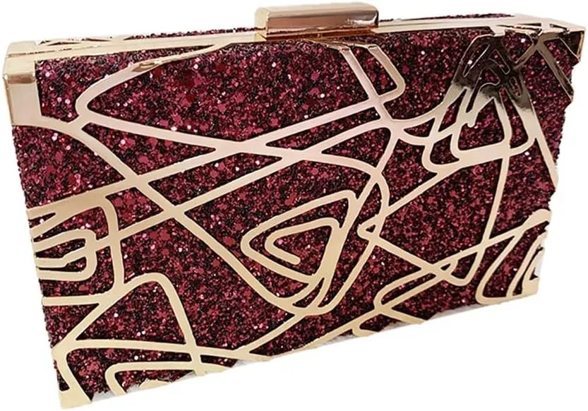 Fashion Geometry Rose Evening Bag Artistic Acrylic Clutch Purse Valentine's Day Dating Wedding Handbag for Women