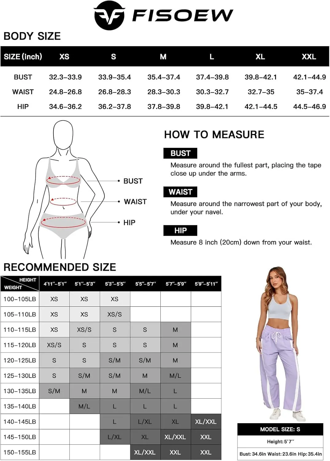 Fisoew Women's Baggy Wide Leg Pants Casual Drawstring Elastic Waisted Contrast Color Workout Y2K Track Pants