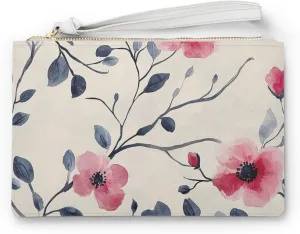 Floral Clutch Bag | Elegant Wristlet for Weddings | Romantic Gift for Her | Spring Fashion Accessory | Cute Evening Purse