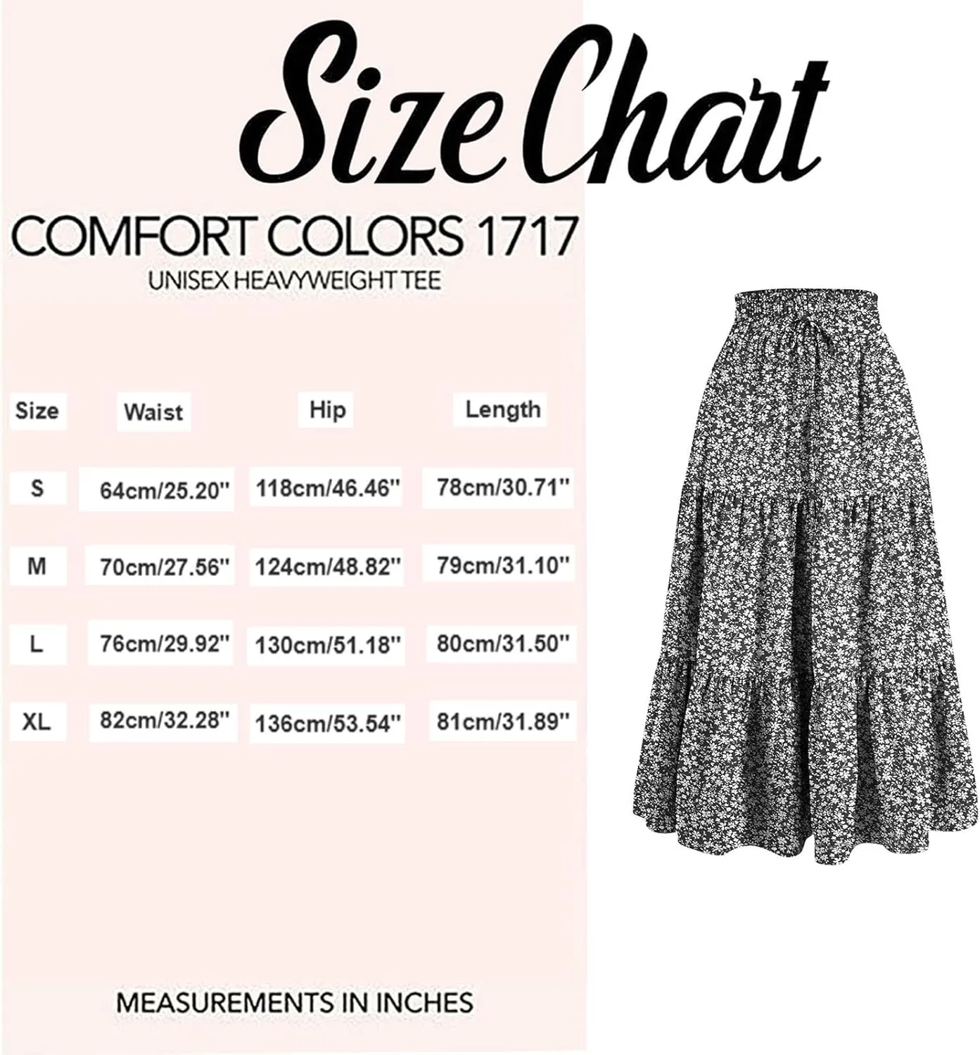 Floral Maxi Skirts for Women 2025 Summer Comfy Tiered Elastic High Waisted Skorts Vacation Flowy Swing Long Dress