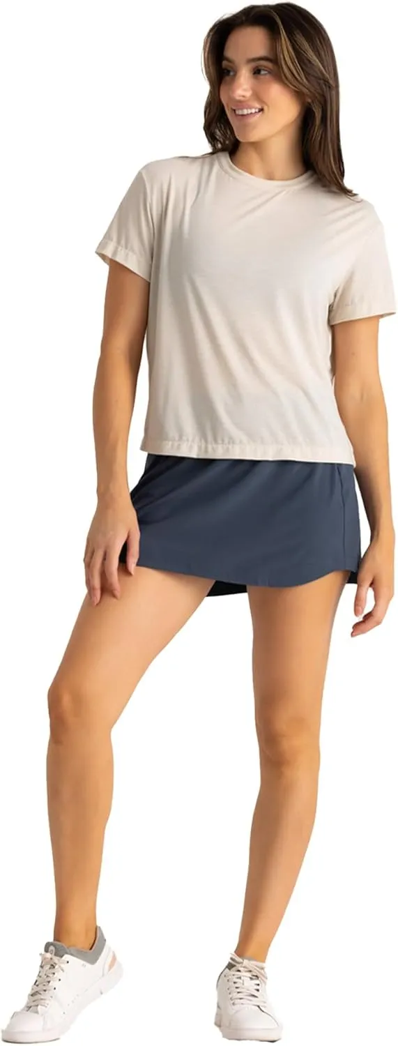 Free Fly Women's Lined Active Breeze Skort, 13" - Bamboo Viscose Liner, UPF 50  Sun Protection, Stretch Skirts for Women