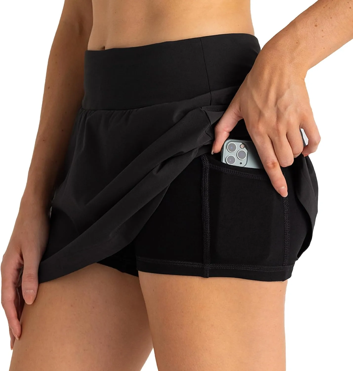 Free Fly Women's Lined Active Breeze Skort, 13" - Bamboo Viscose Liner, UPF 50  Sun Protection, Stretch Skirts for Women