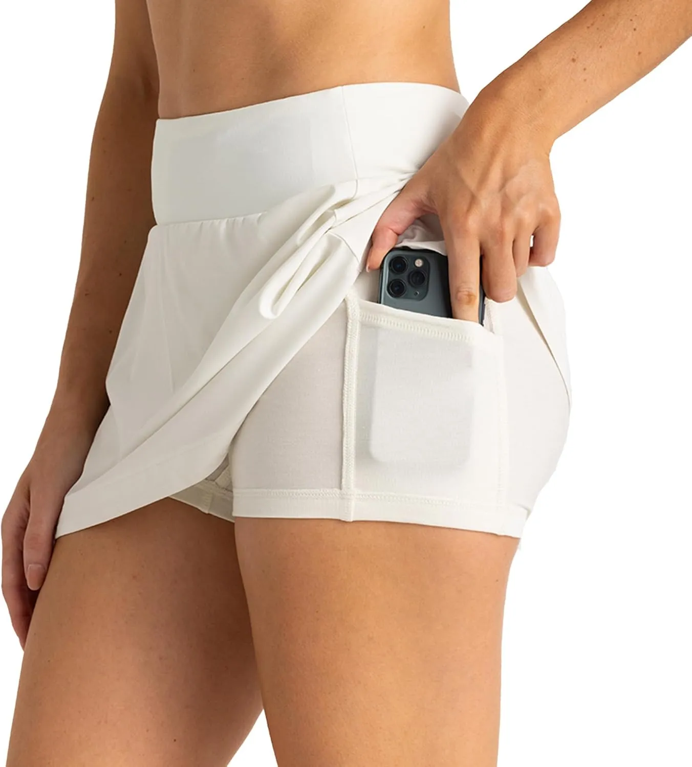 Free Fly Women's Lined Active Breeze Skort, 13" - Bamboo Viscose Liner, UPF 50  Sun Protection, Stretch Skirts for Women