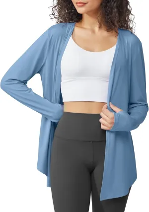 G4Free Lightweight Cardigans for Women UPF 50  Long Sleeve Sun Shirts Open Front Summer Cover Ups UV Protection