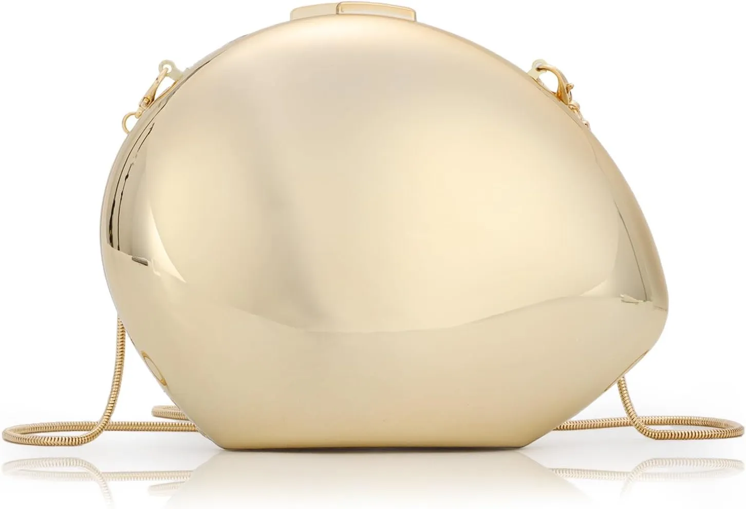 GOKTOW Acrylic Clutch Purse Metallic Unique Evening Bags for Women Party