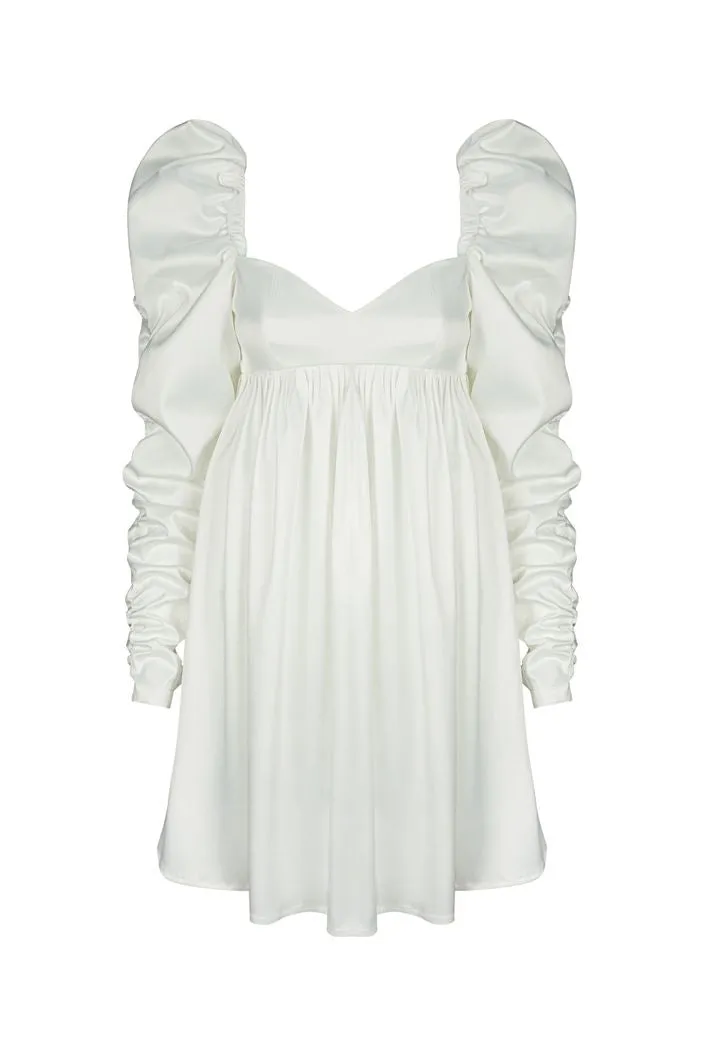 Harlow Elegant Long Sleeves White Evening Dress