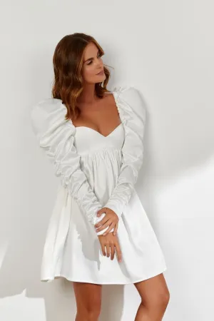 Harlow Elegant Long Sleeves White Evening Dress