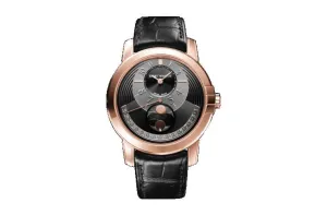 Harry Winston Midnight Black Dial Automatic Men's 18k Rose Gold Watch MIDAMP42RR002