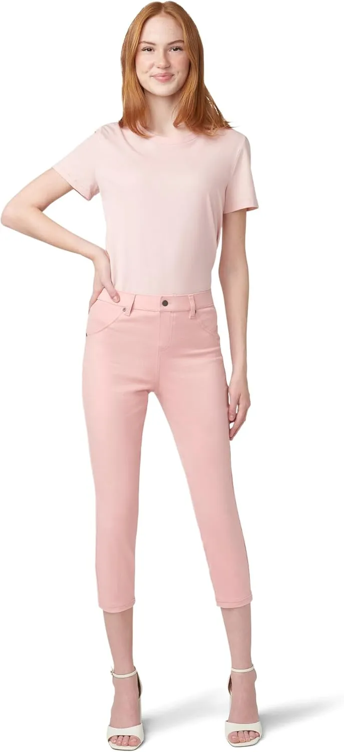 HUE Women's Ultra Soft High Waist Denim Capri Leggings