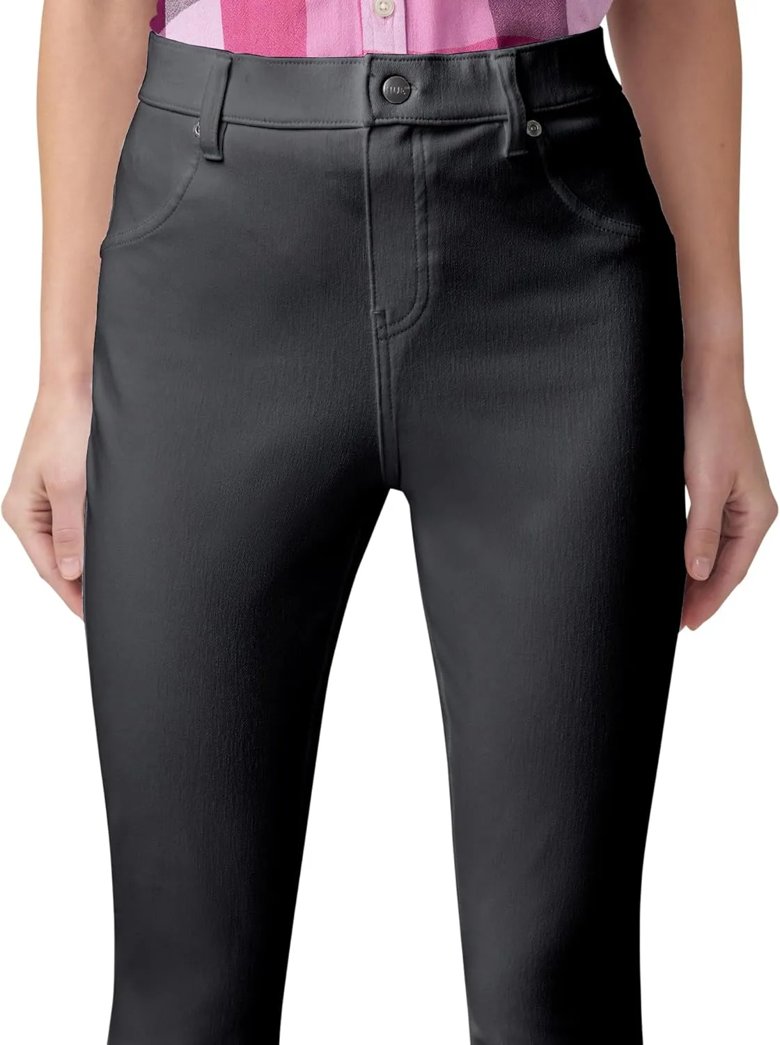 HUE Women's Ultra Soft High Waist Denim Capri Leggings
