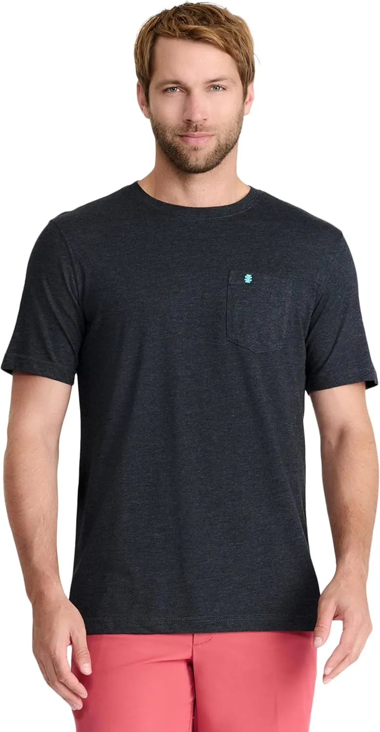 IZOD Men's Saltwater Soft Wash Pocket Crew T-Shirt