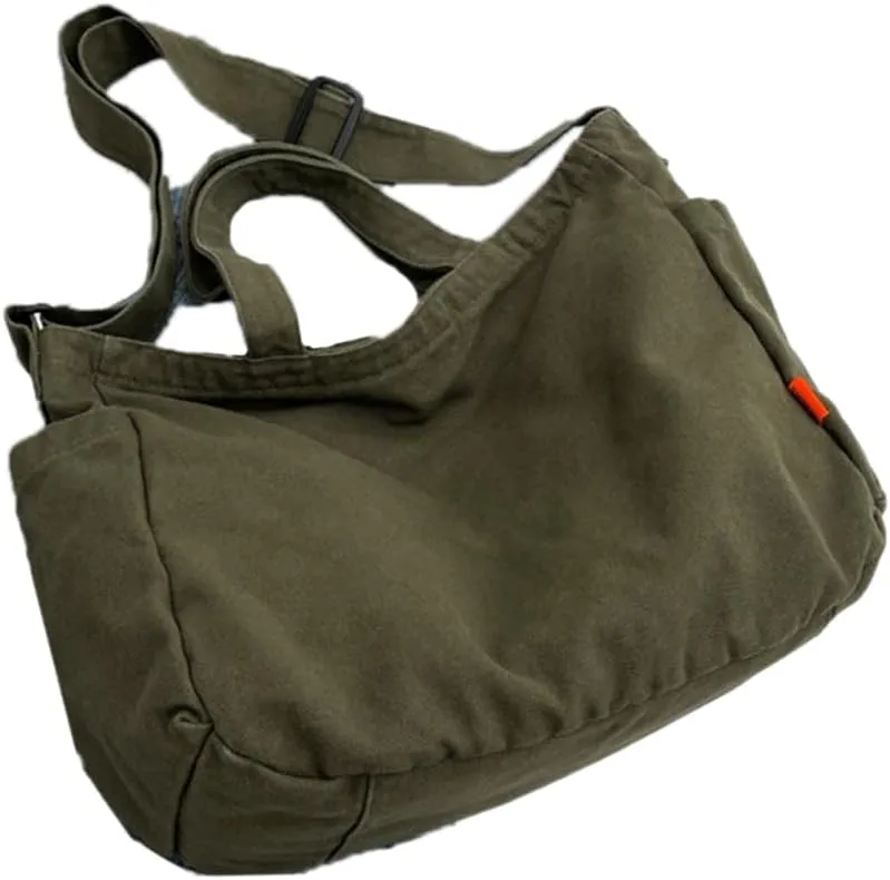 Japanese Canvas Shoulder Bag for Women and Men Vintage Crossbody Bags Satchel