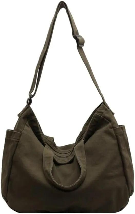 Japanese Canvas Shoulder Bag for Women and Men Vintage Crossbody Bags Satchel