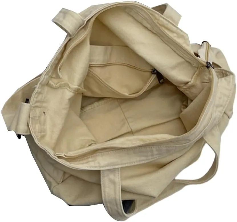 Japanese Canvas Shoulder Bag for Women and Men Vintage Crossbody Bags Satchel