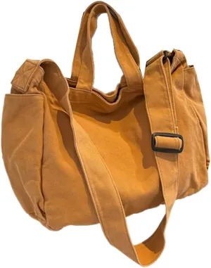 Japanese Canvas Shoulder Bag for Women and Men Vintage Crossbody Bags Satchel