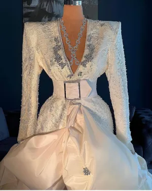 Johanna Beautiful Long Sleeves Evening Dress