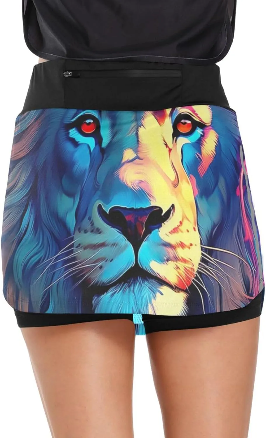 Joisal Paris Romantic Pattern Athletic Skorts for Women with Pockets Lightweight Athletic Golf Skorts for Running Workout