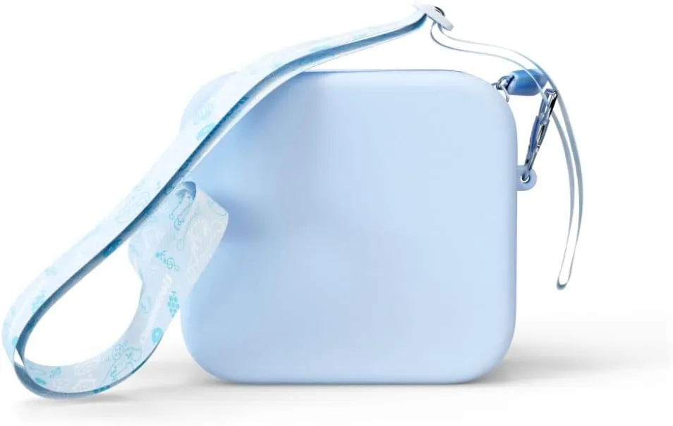 Kidamento Cinnamoroll Soft Silicone Camera Case Durable and Adorably Stylish Bag - Adjustable Soft Strap With Buckle - Promotes Comfort and Independence