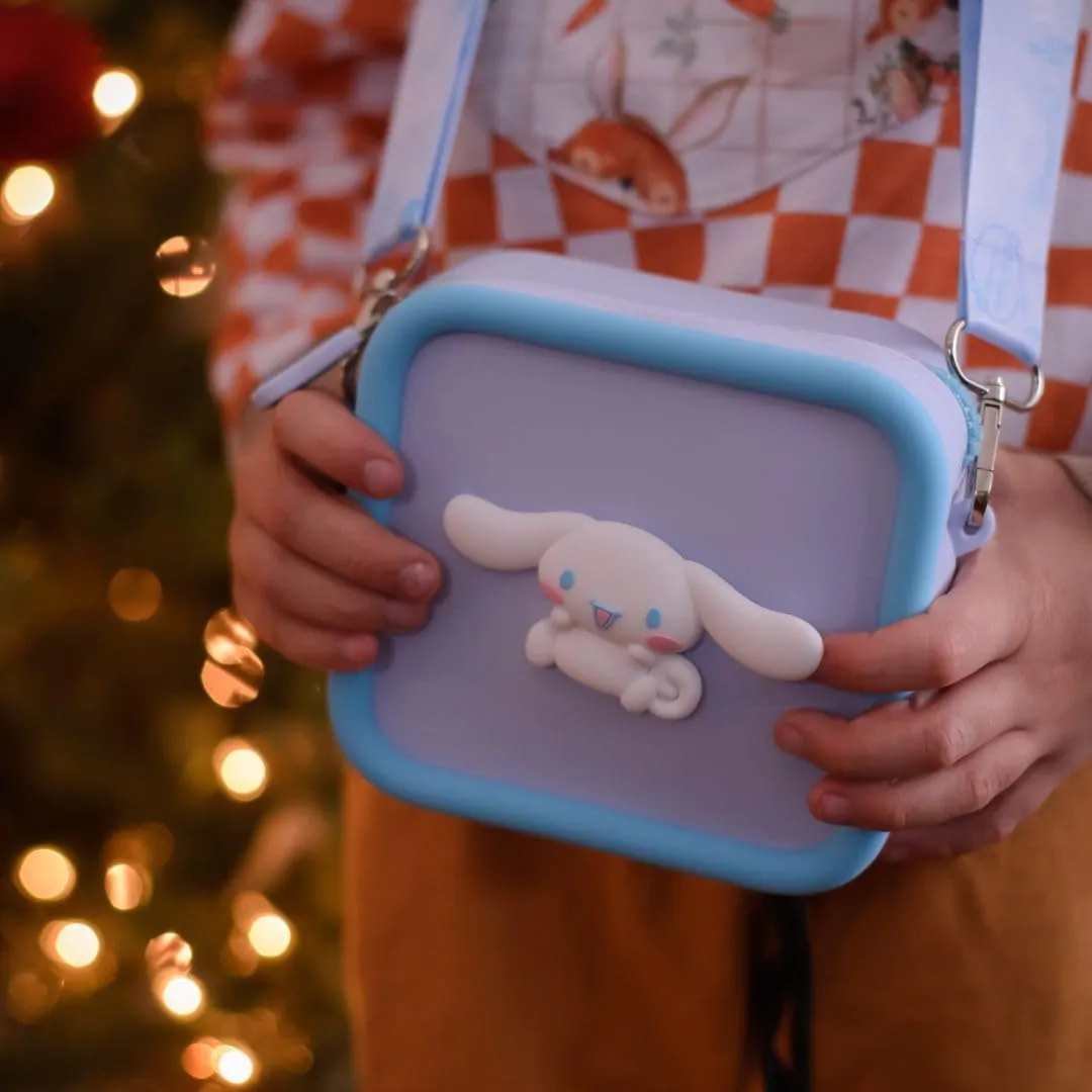 Kidamento Cinnamoroll Soft Silicone Camera Case Durable and Adorably Stylish Bag - Adjustable Soft Strap With Buckle - Promotes Comfort and Independence