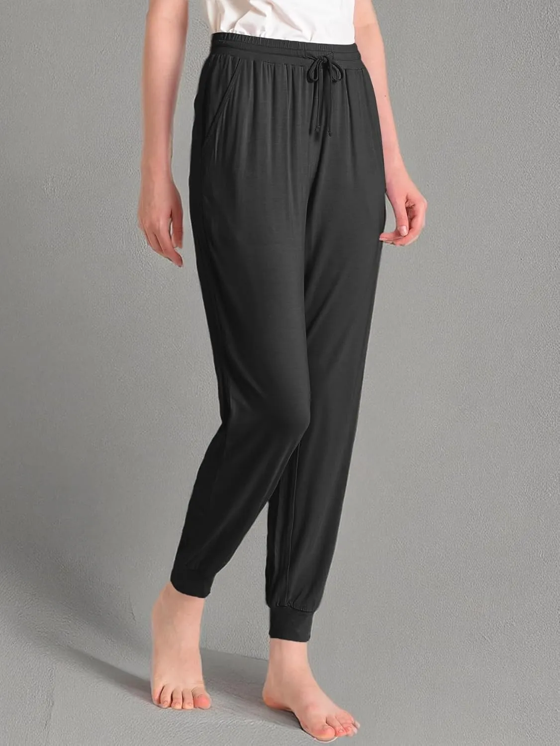 Latuza Women's Petite Pajama Pants Soft Viscose Sleep Joggers