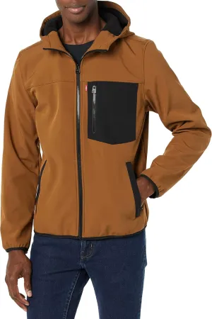 Levi's Men's Water-Resistant Soft Shell Active Hooded Jacket