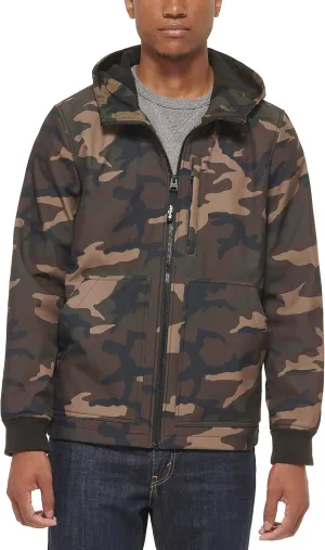 Levi's Men's Water-Resistant Soft Shell Trail Hoodie Jacket