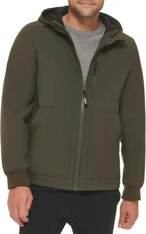 Levi's Men's Water-Resistant Soft Shell Trail Hoodie Jacket