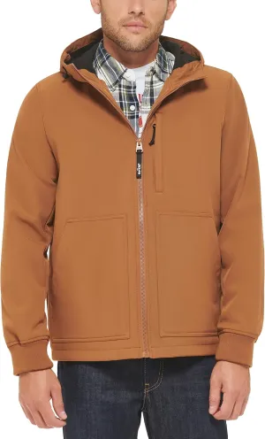 Levi's Men's Water-Resistant Soft Shell Trail Hoodie Jacket