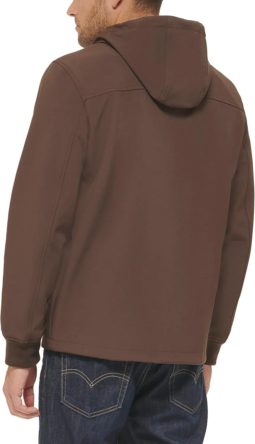 Levi's Men's Water-Resistant Soft Shell Trail Hoodie Jacket