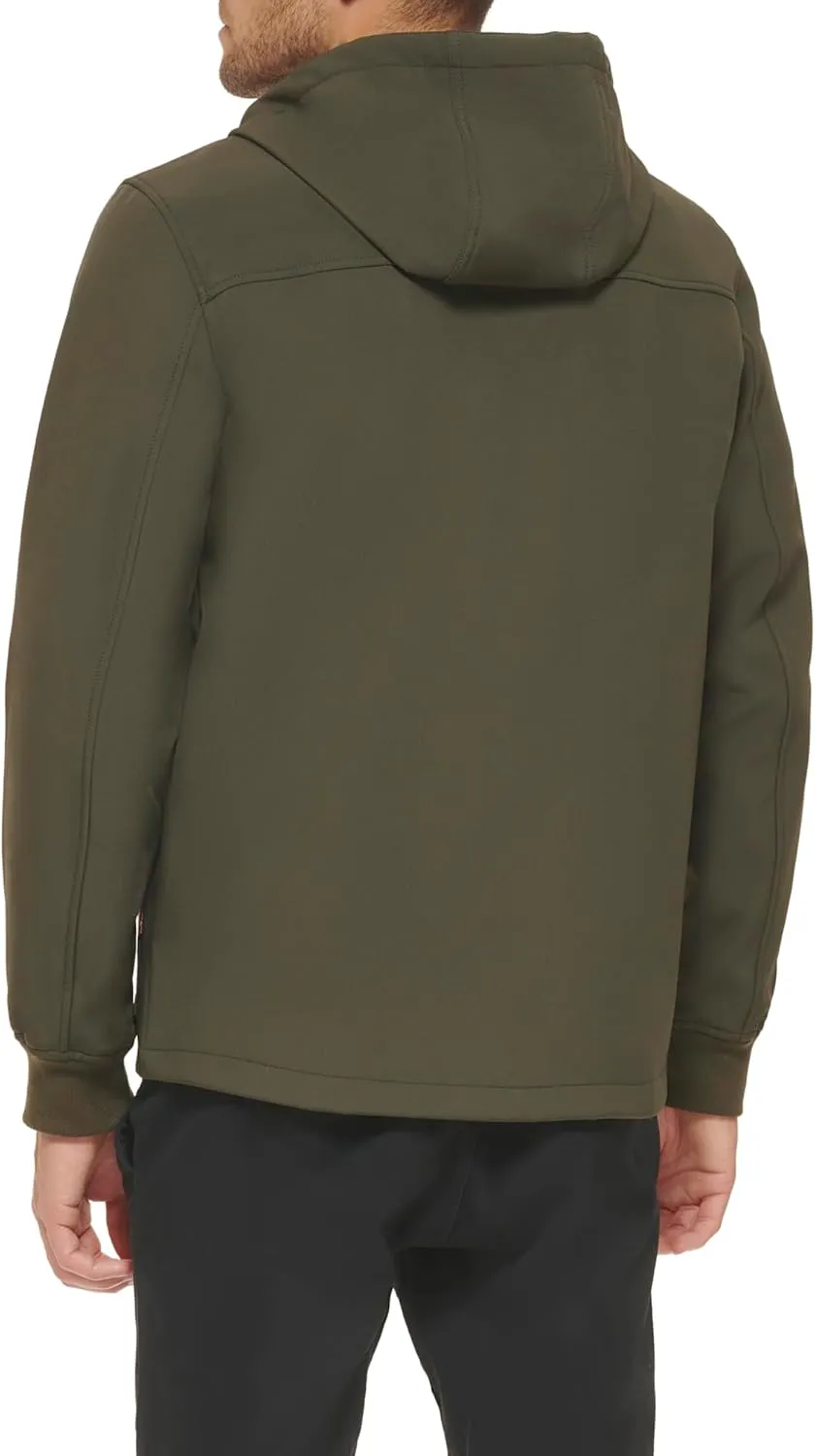 Levi's Men's Water-Resistant Soft Shell Trail Hoodie Jacket