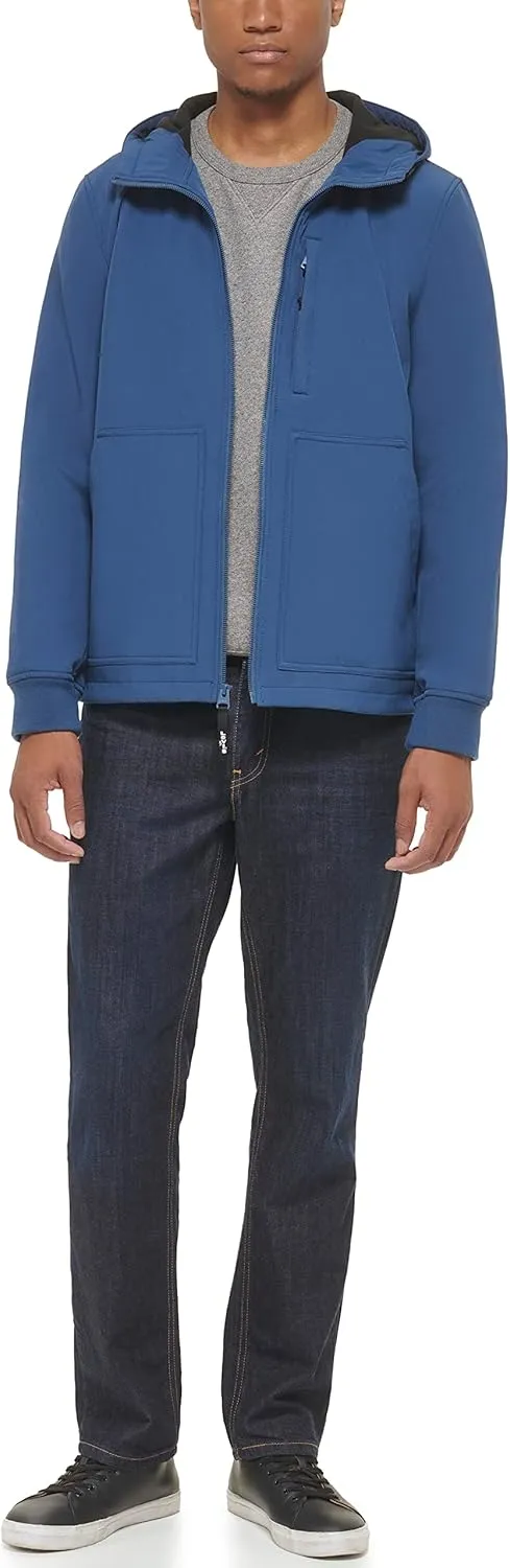 Levi's Men's Water-Resistant Soft Shell Trail Hoodie Jacket
