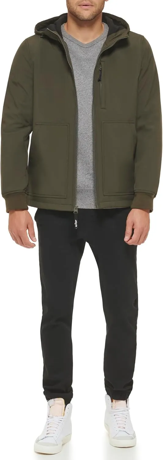 Levi's Men's Water-Resistant Soft Shell Trail Hoodie Jacket