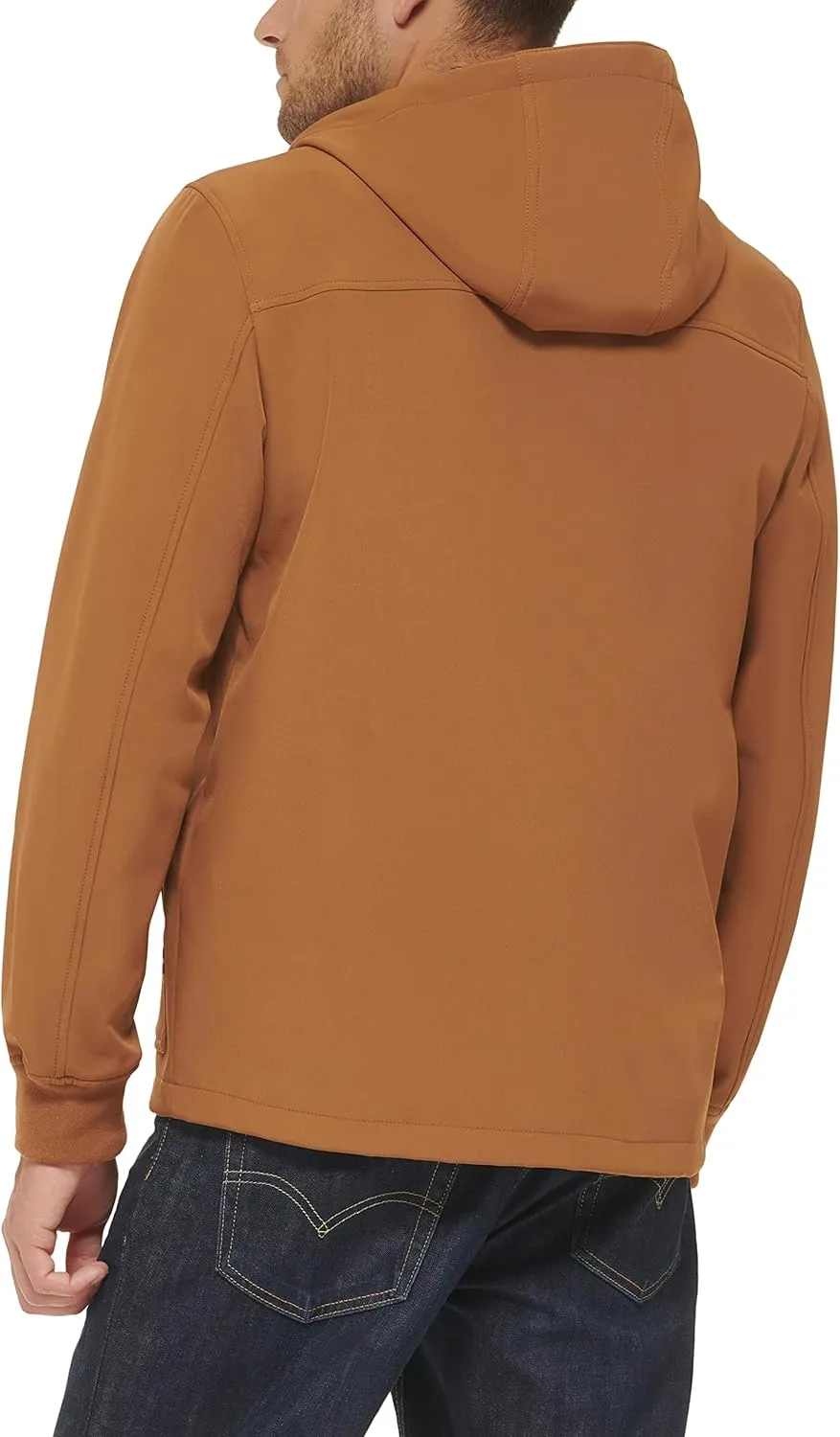 Levi's Men's Water-Resistant Soft Shell Trail Hoodie Jacket