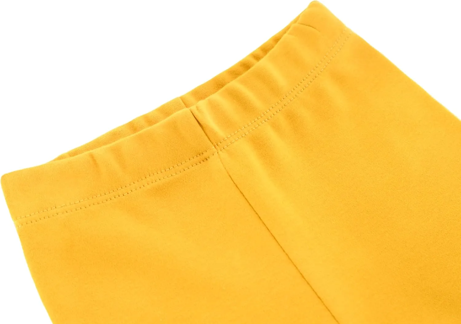Lilax Girls' Basic Solid Full Length Cotton Soft Leggings