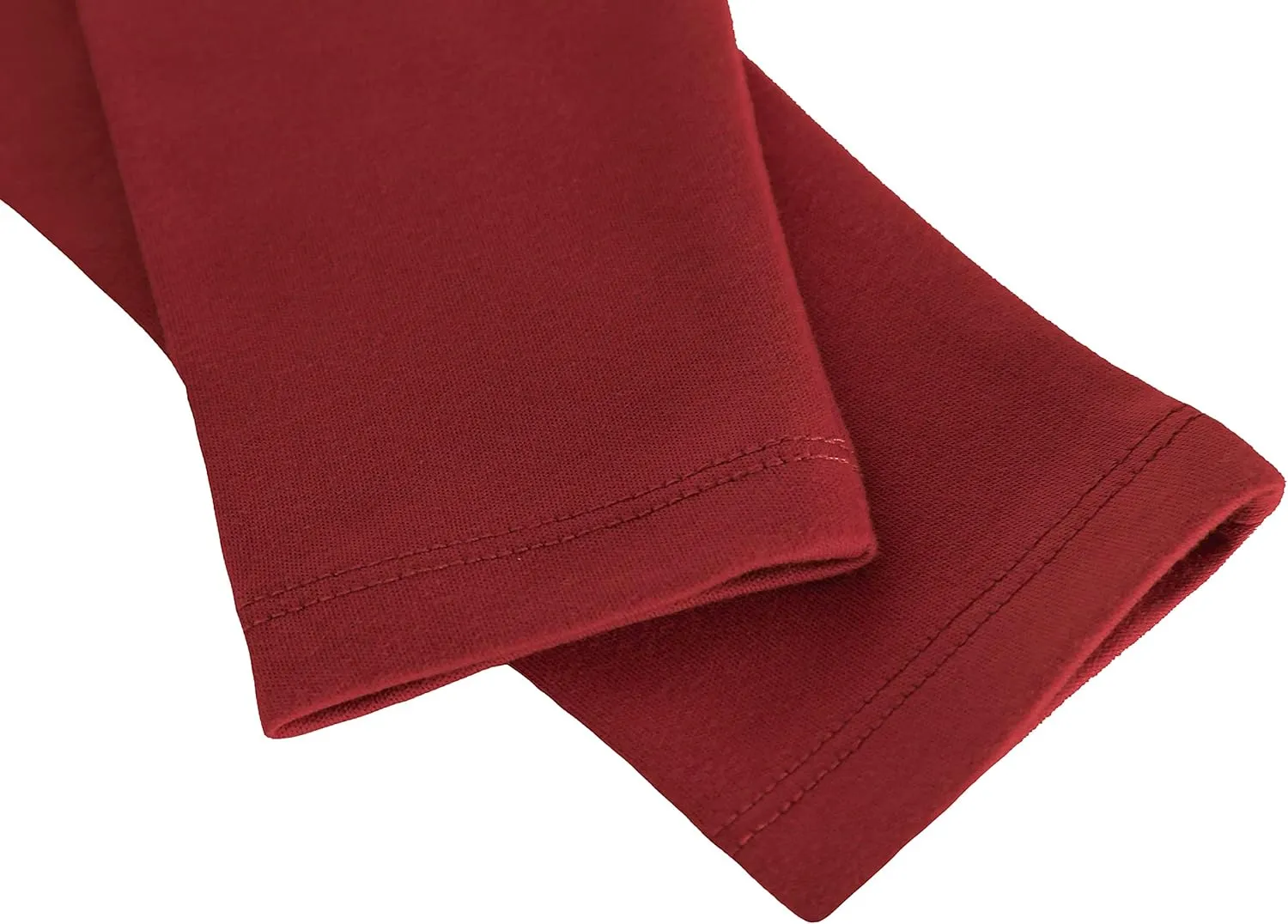 Lilax Girls' Basic Solid Full Length Cotton Soft Leggings
