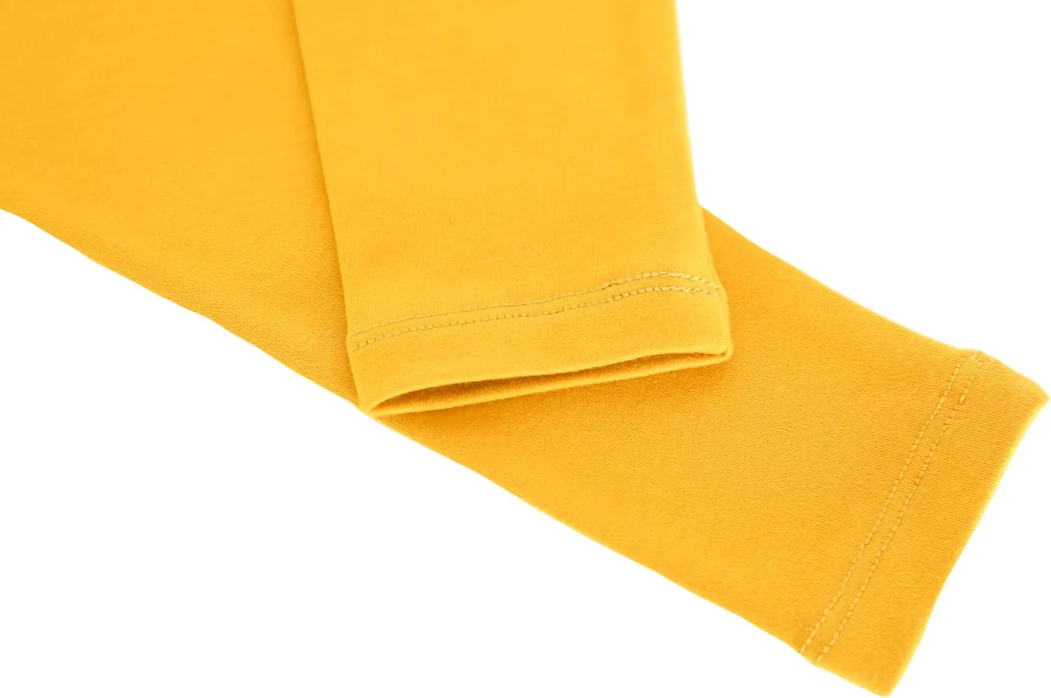 Lilax Girls' Basic Solid Full Length Cotton Soft Leggings