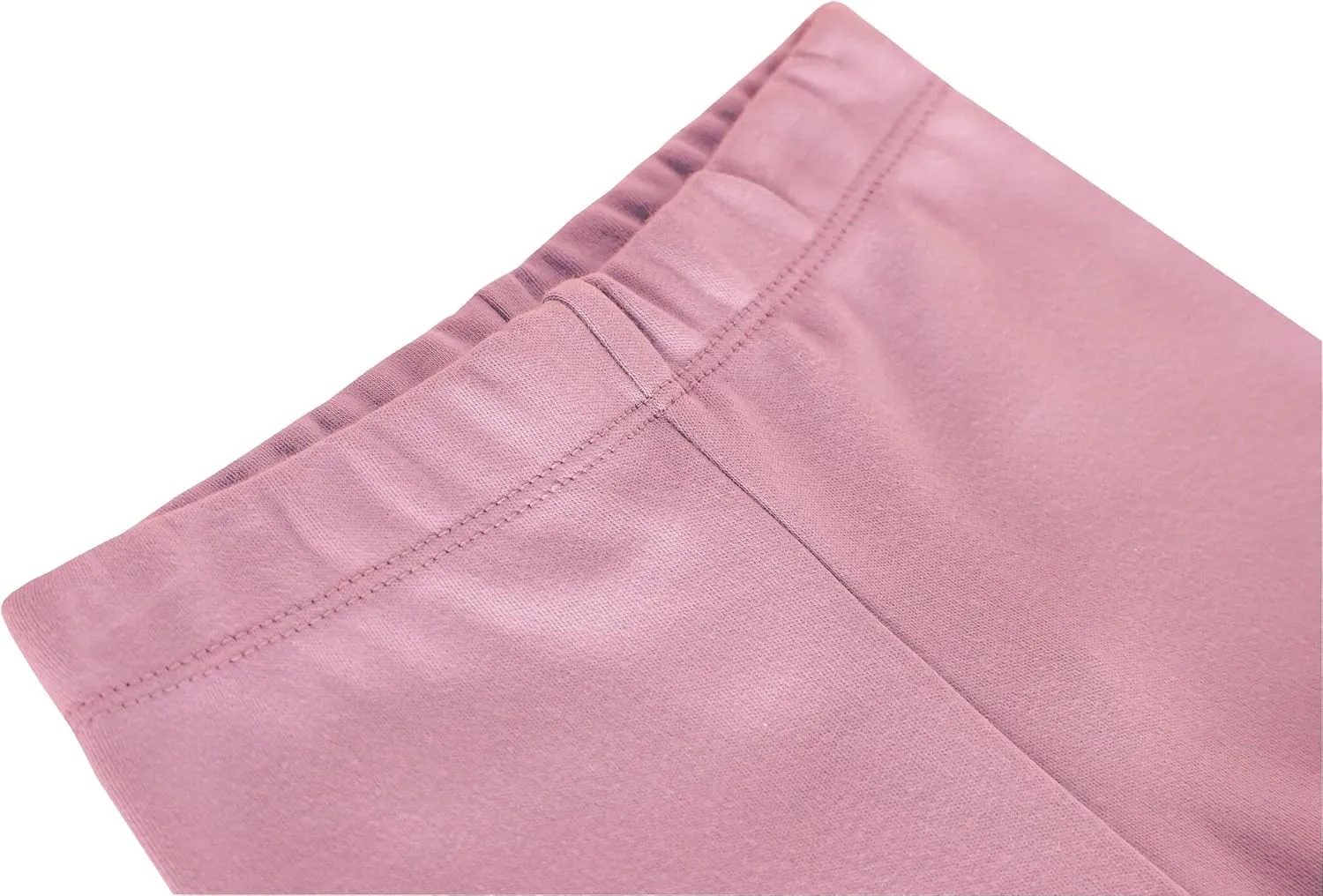 Lilax Girls' Basic Solid Full Length Cotton Soft Leggings