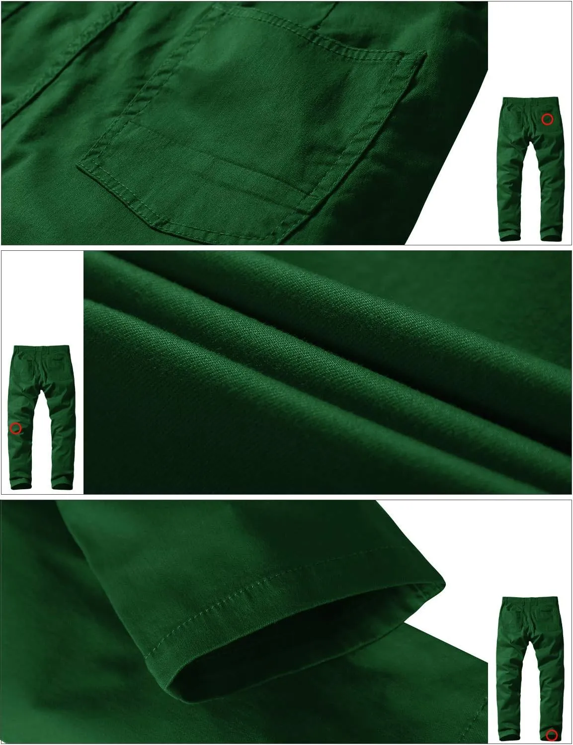 Match Men's Slim Tapered Stretchy Casual Pants #8105