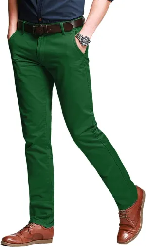 Match Men's Slim Tapered Stretchy Casual Pants #8105