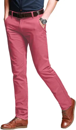 Match Men's Slim Tapered Stretchy Casual Pants #8105