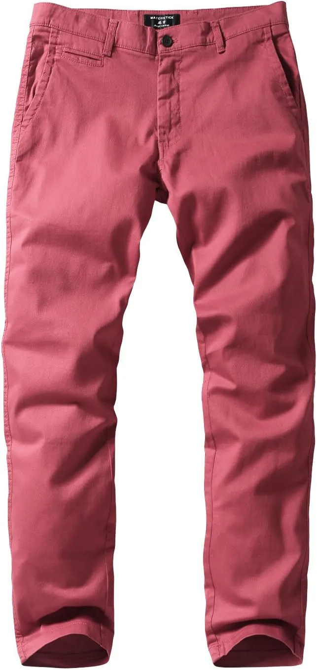 Match Men's Slim Tapered Stretchy Casual Pants #8105