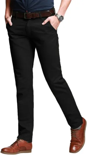 Match Men's Slim Tapered Stretchy Casual Pants #8105