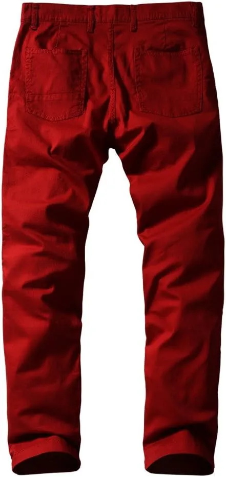 Match Men's Slim Tapered Stretchy Casual Pants #8105