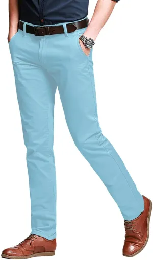 Match Men's Slim Tapered Stretchy Casual Pants #8105