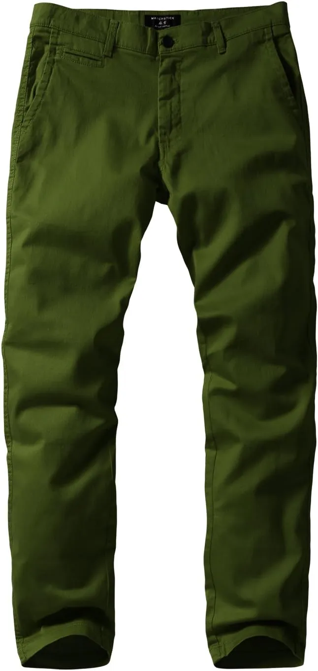 Match Men's Slim Tapered Stretchy Casual Pants #8105