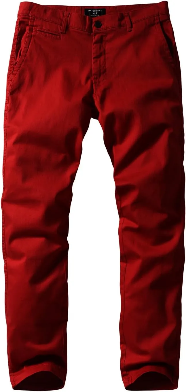 Match Men's Slim Tapered Stretchy Casual Pants #8105