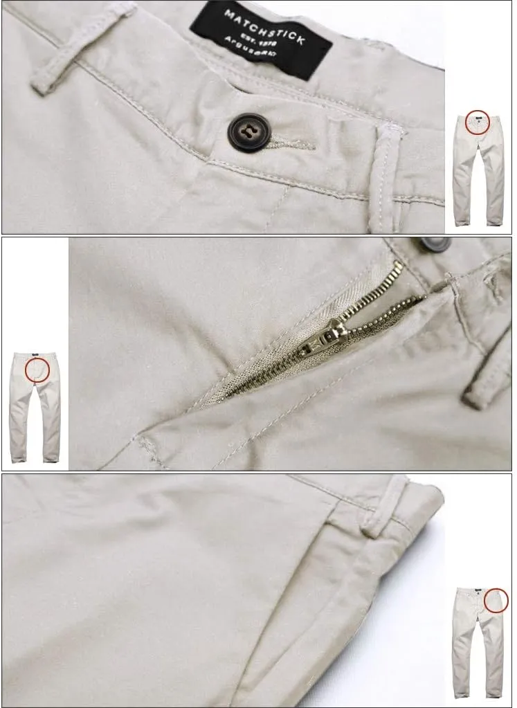 Match Men's Slim Tapered Stretchy Casual Pants